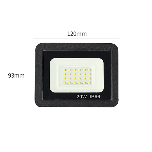 LED Strålkastare Ytterljus COOL WHITE 20W 20W Cool White 20W-20W