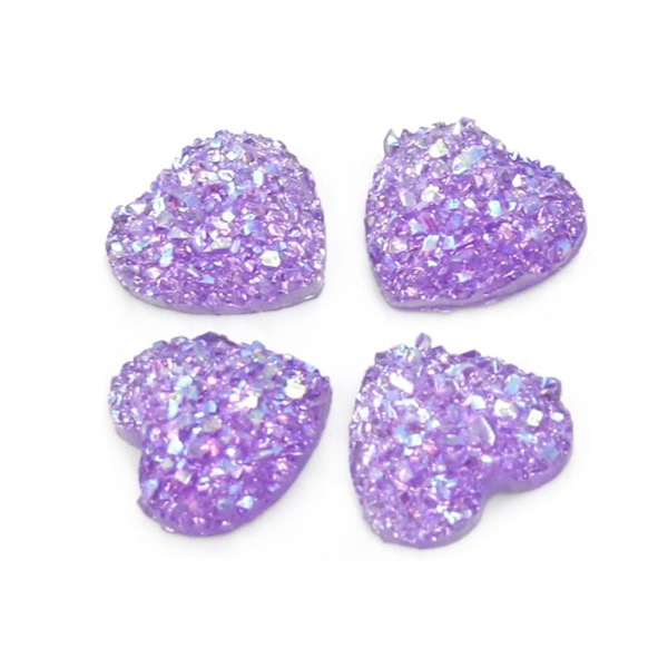 12 mm 100 stk Glitter Heart Rhinestone Flatback Applique 8 8 8
