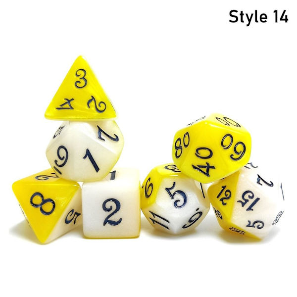 7 st/ set DND-tärningar Polyedriska tärningar STYLE 14 STYLE 14 Style 14