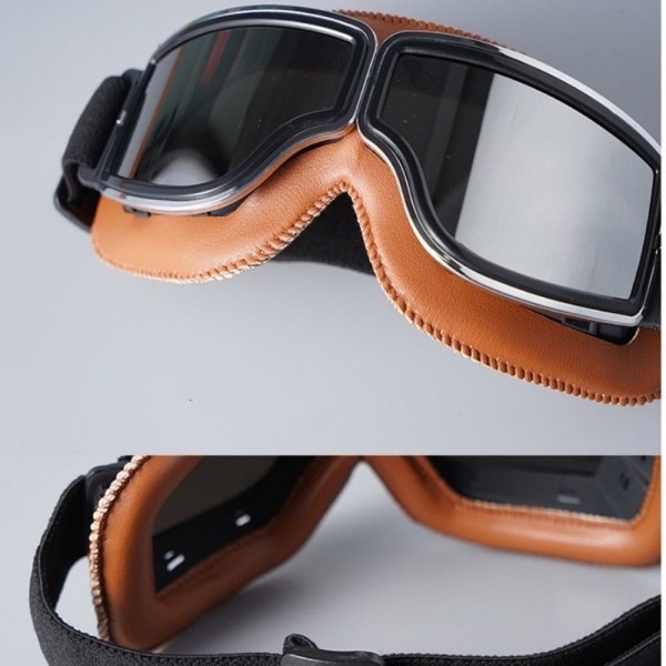 Motorcykel Goggles Briller Moto Goggles SORT GRÅ LENS GRÅ black Grey Lens-Grey Lens
