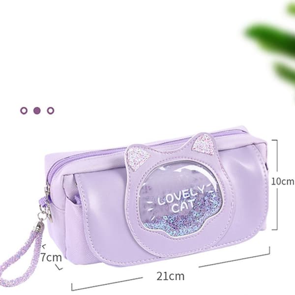 Cat Case Söt Pennväska ROSA Pink