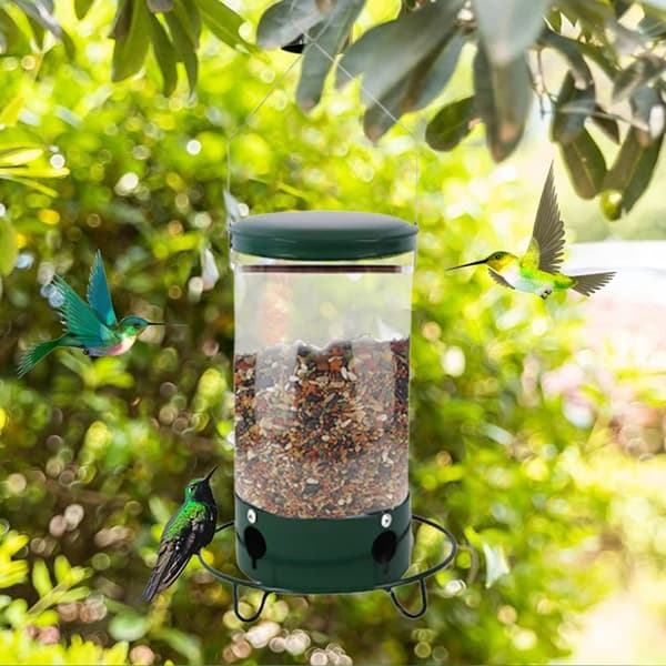 Metal Pet Bird Feeder Dispenser för husdjursfoder Flera hål