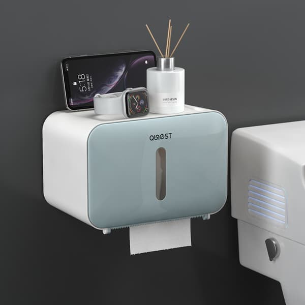 Toalettpappershållare Box Tissue Storage Box GRÅ Grey