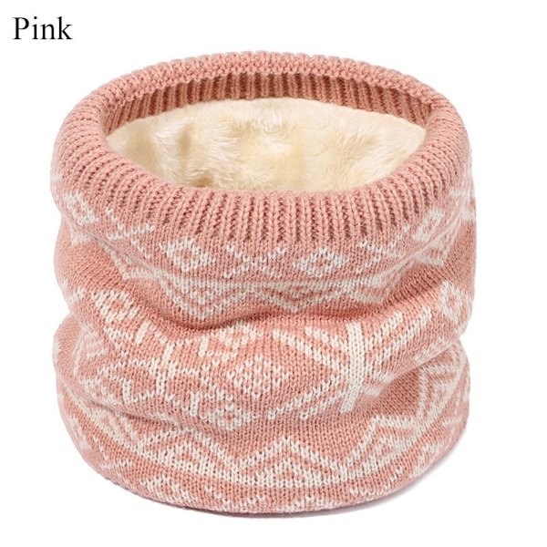 Strikket Neck Gaiter Neck Warmer PINK pink