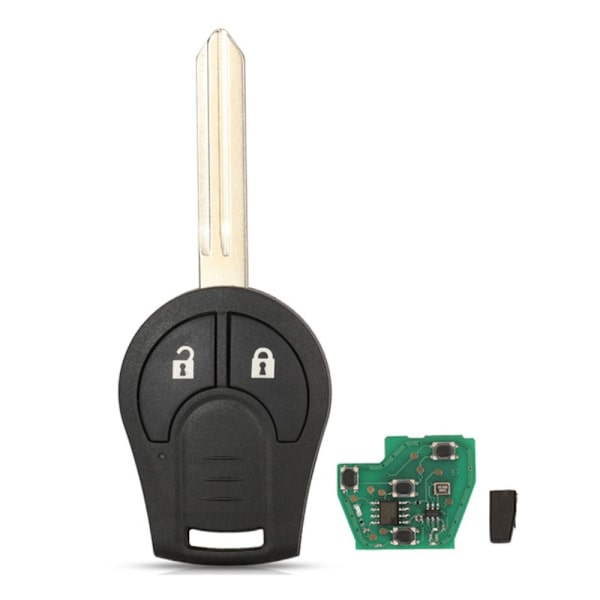 Bil fjernbetjening Fjernnøgle 433MHZ 2 KNAPPER 433MHZ 2 KNAPPER 433MHz 2 buttons