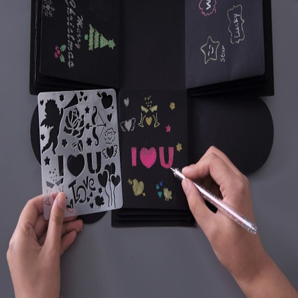 20 kpl Graffiti Hollow Template Explosion Box Theme ALFANUMERIC Alphanumeric