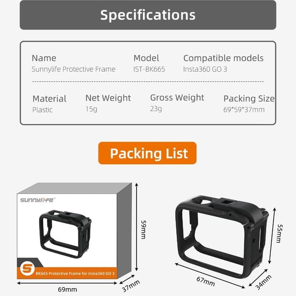 Skyddsram , case black