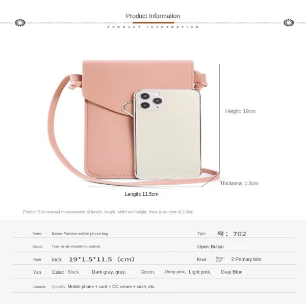Crossbody-väska Förvaringsväskor DYPT ROSA deep pink