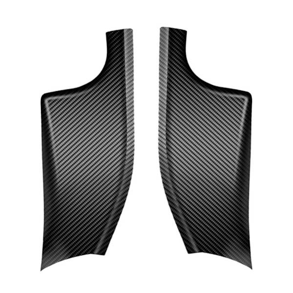2 STK Bakre dörrtröskel Listskydd KOLFIBERMÖNSTER KOL Carbon Fiber Pattern