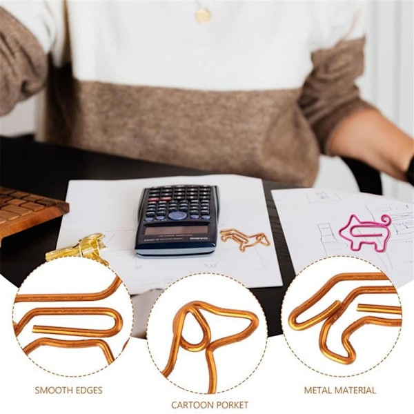 50 STK Papirclips Indbindingsklips FLAMINGO FLAMINGO flamingo