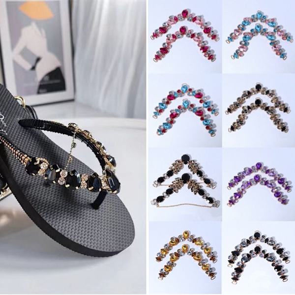 2kpl Sandal Beach Slider Decorate Chain kalanruototossu 3