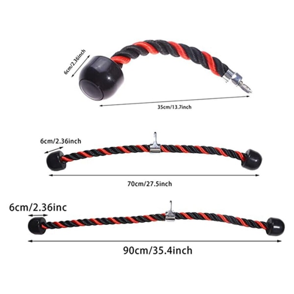 Triceps Rep Push Pull Rope 35CM 35cm