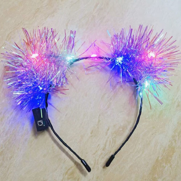 LED-färgad Wreath Crown Pannband 5 5 5