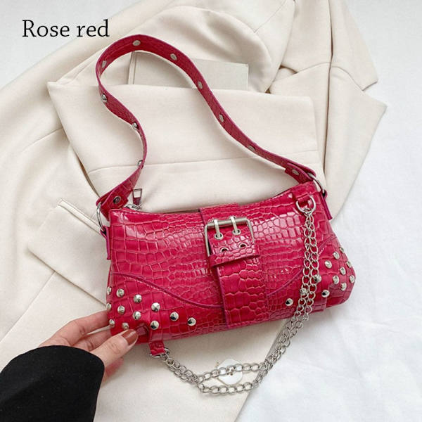 Olkalaukku Gothic naisten laukku ROSE RED rose red