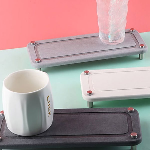 Pesuallastarjotin Kylpyhuoneen pesualtaan organizer VAALEANHARMAA 2 2 Light gray 2-2