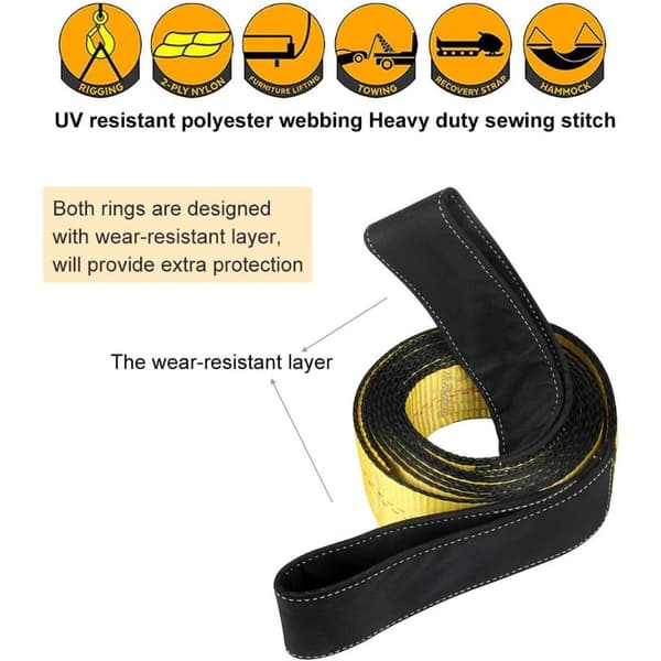 2-Pack Lift Sling Strap Spilstrop Web Sling