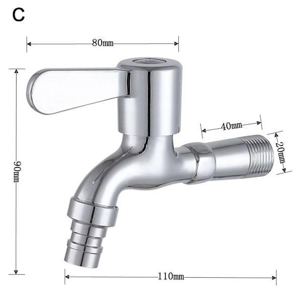 Snabböppen kran Mop Cold Tap C C C