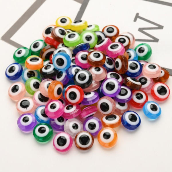 200st Evil Eye Beads Handgjord harts