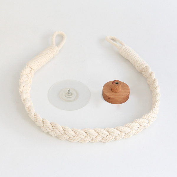 Toalettpappershållare i hamprep HEMP ROUND HOOK HEMP ROUND HOOK Hemp Round Hook