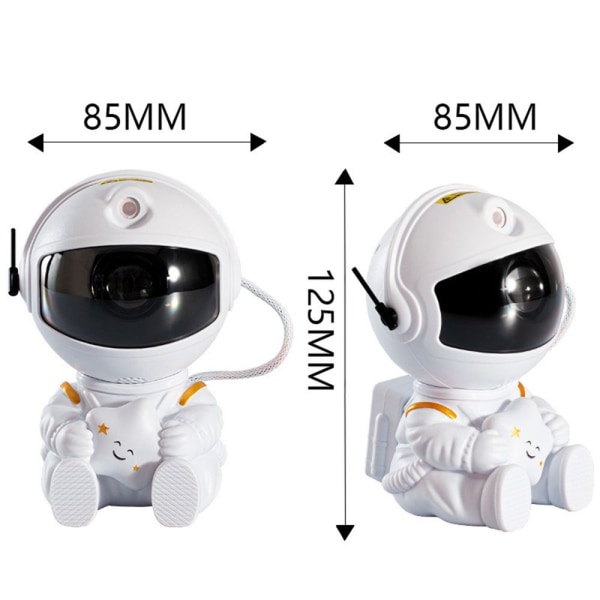 Astronaut Stars Projektor Projektor Lampe HVID 2 2 white 2-2
