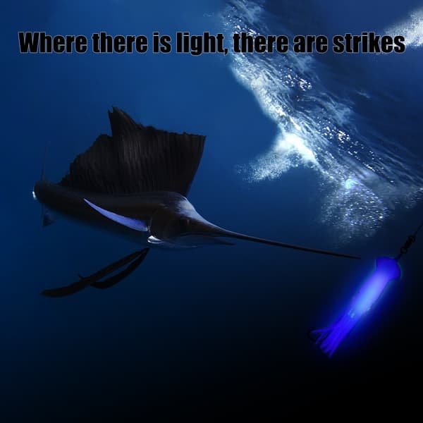 Led Fish Lamp Lure Light RÖTT red