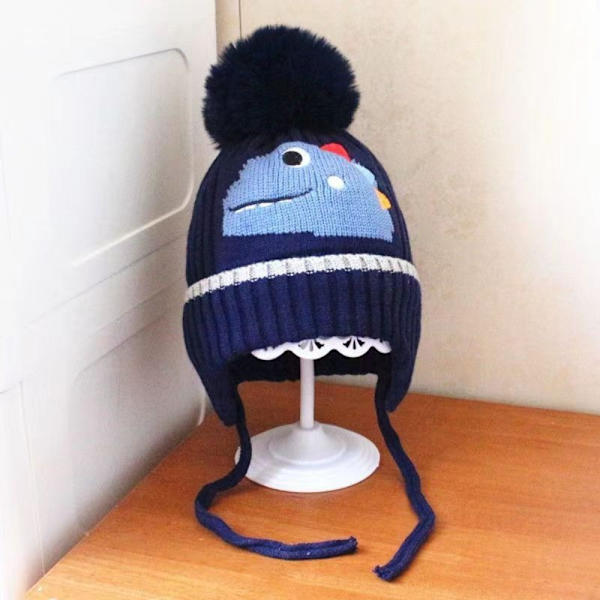 Baby Boy Bonnet Fur Ball 1 1 1