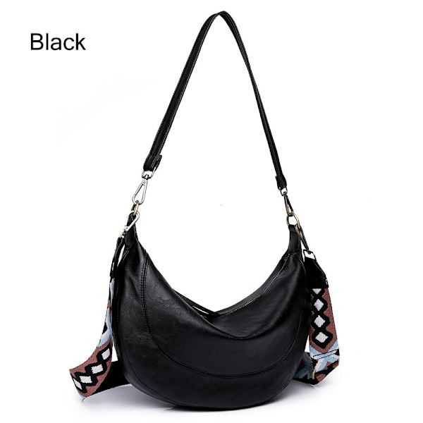 Crossbody-tasker til kvinder med justerbar rem SORT Black
