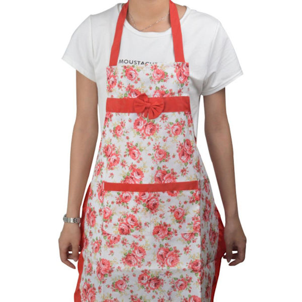 Blommig Förkläde Bib ROSA Pink
