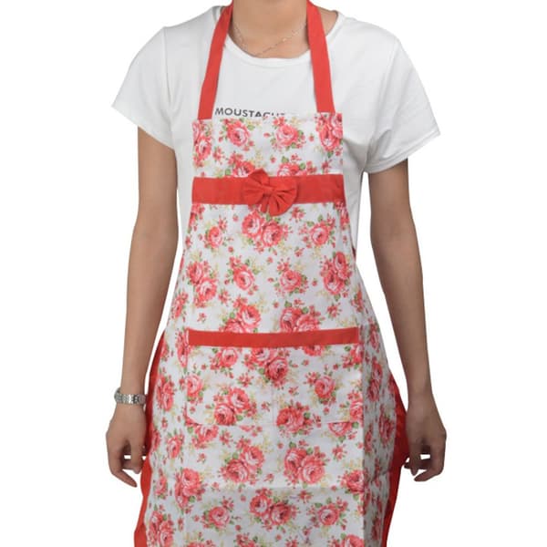 Blomsterforkle Bib ROSA Pink