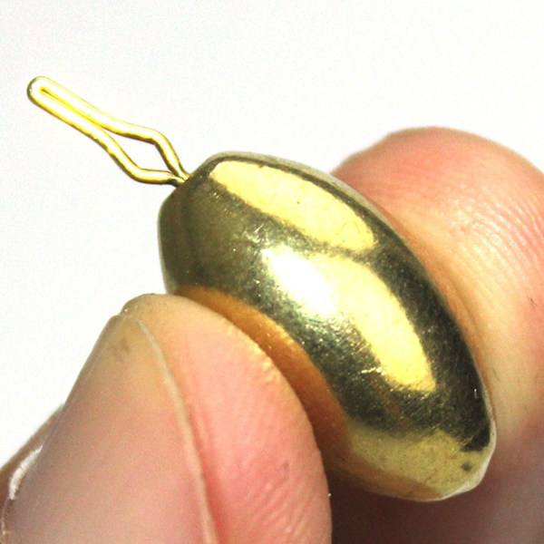5 stk/parti Kobber Fiskebly fald Messing 1,8G 1,8G 1.8g