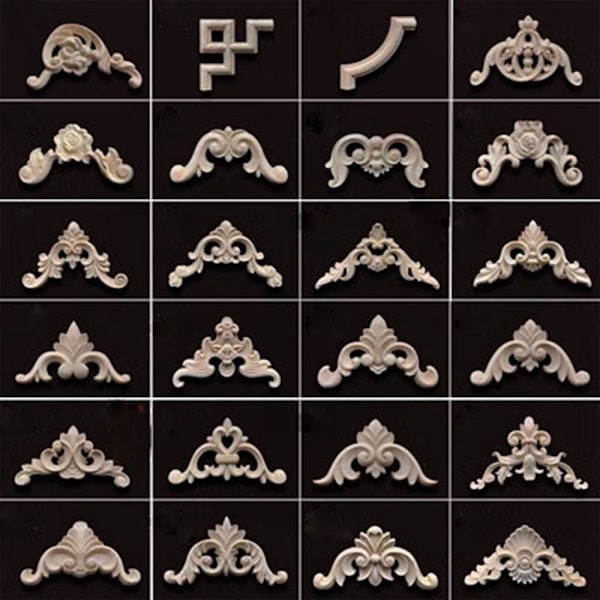 Träsnidade hantverk Träfigurer Hantverk 3 3 3