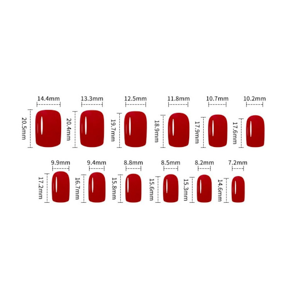 Christmas French Fake Nails False Nail Press on Nails