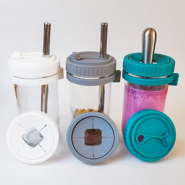3st 86mm Mason Jar Lock Pip Lock GRÅ FÖR 86MM3ST 3ST grey for 86mm3pcs-3pcs