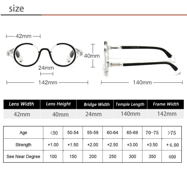 Lesebriller Optisk innfatning BRUN STYRKE 0,0 STYRKE 0,0 brown Strength 0.0-Strength 0.0