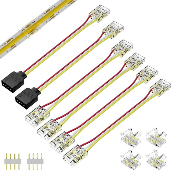 LED Strip Connector Strips Lights Connector Hjørnekonnektorer