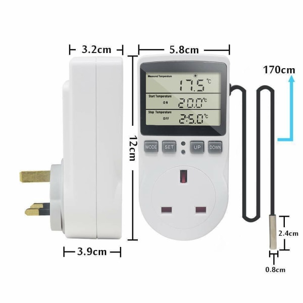 Timer Termostat Temperatur Controller Sensor