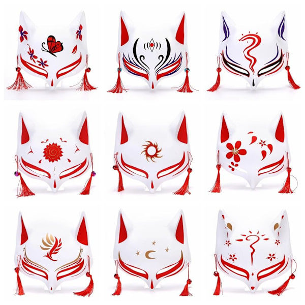 Foxes Mask Masquerade Mask TYPE D TYPE D Type D