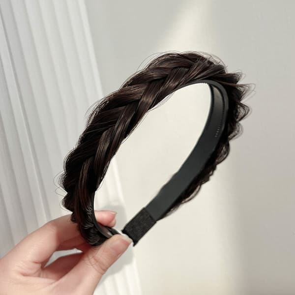 Fried Dough Twists Braid Braid Head Hoop LJUSBRUN light brown