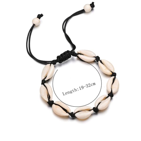 5kpl Sea Shell Rannekoru MUSTA black