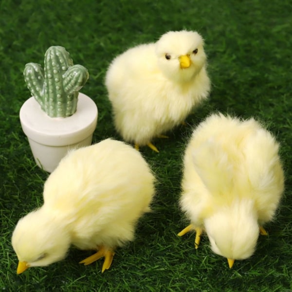 Vocalize Plush Chick Simulation Furry Chicken 1-FELLES 1-FELLES 1-Common