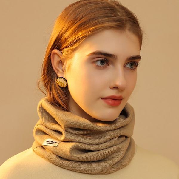 Stickad Halsduk Varm Scarf BRUN brown