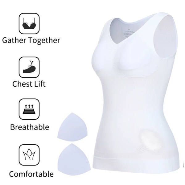 Bodysuit Shapewear Laihdutusalusvaatteet WHITE XL white XL