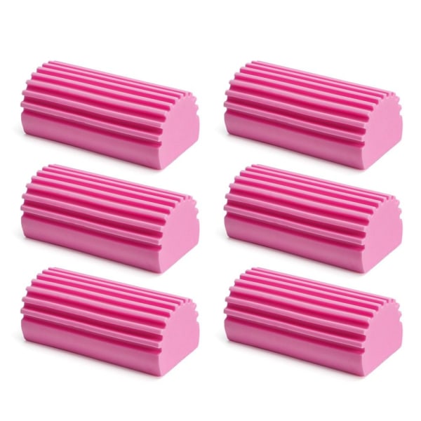 Magiske støvrengøringssvampe Damp Clean Duster Svamp PINK 6 Pink 6 Pcs-6 Pcs