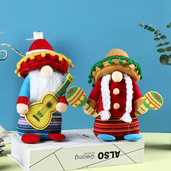 2 kpl Band Dwarf Doll -koristeinstrumentti Kääpiökoristeet A A A