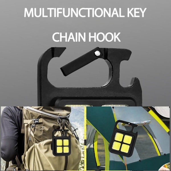 Monitoiminen Keychain Light taskulamput Tehokas taskulamppu