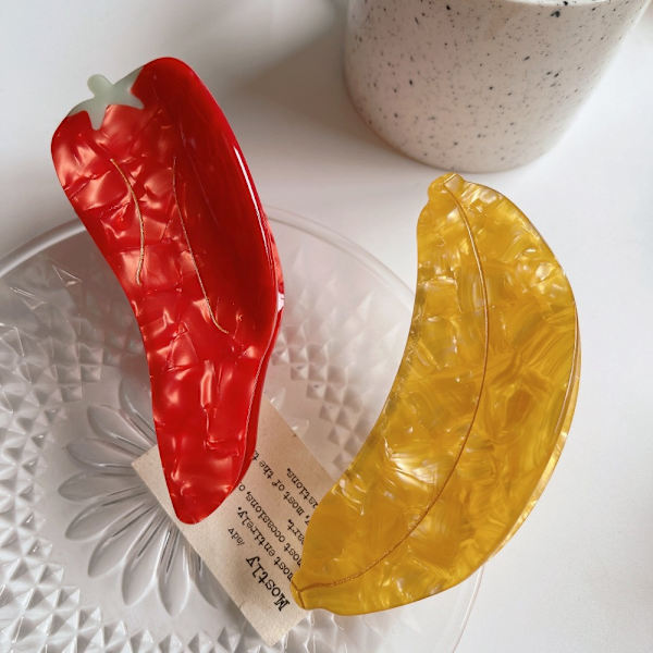 Grønnsaksfrukt Hårnål Hårklemme C 11CM*3,6CM C 11CM*3,6CM C 11cm*3.6cm