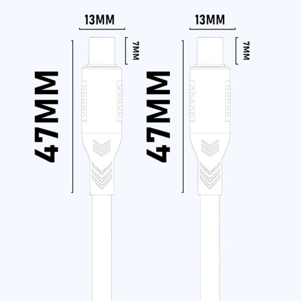 USB-C til Type C-kabel USB 4.0 Gen 3 0.2M 0.2m