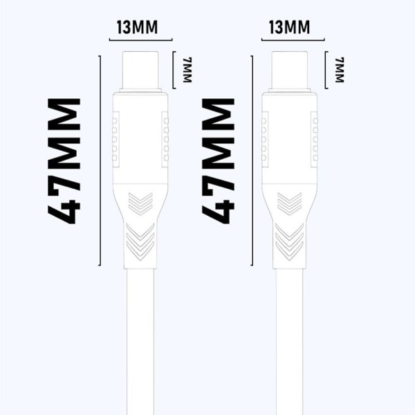 USB-C til Type C-kabel USB 4.0 Gen 3 1.5M 1.5m