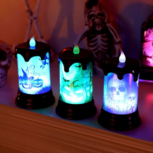Halloween-lyslampe Halloween-dekorasjonslys 2 2 2