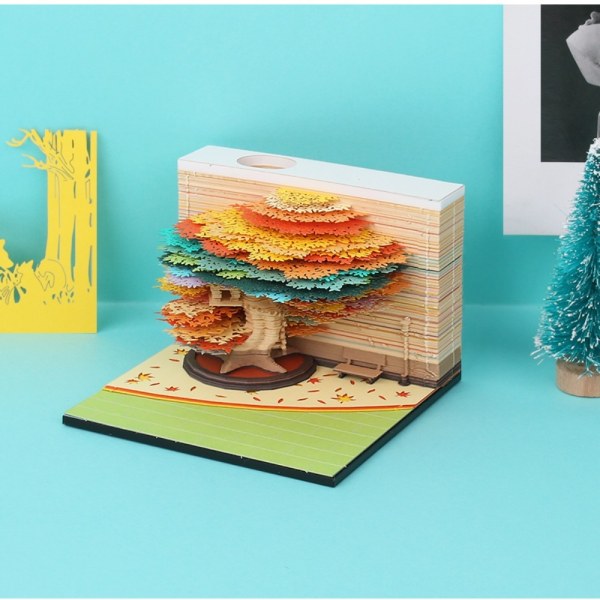 Memo Pad Art 3D Sticky Notes Marriage Tree Notesblok